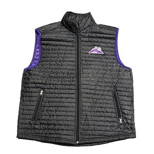 Colorado Rockies MLB Black Puffer Vest Quilted Promo King Soopers Vest Men's XL